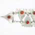 Turkoman belt ornament, silver & glass 41 x 6 cm - The Nomads Tent